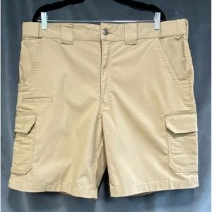 Dickies Men's Tan Quick Dry Active Waist Cargo Utility Shorts Size 40